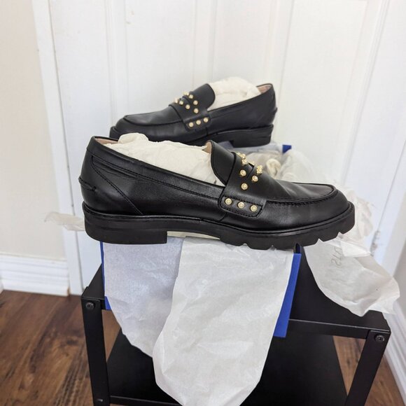 Stuart Weitzman loafers size 8.5 in black - Picture 2 of 13
